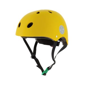 Żółty kask rowerowy dla dziecka 2-6 lat – dusty yellow/ STOY(46-52 cm)