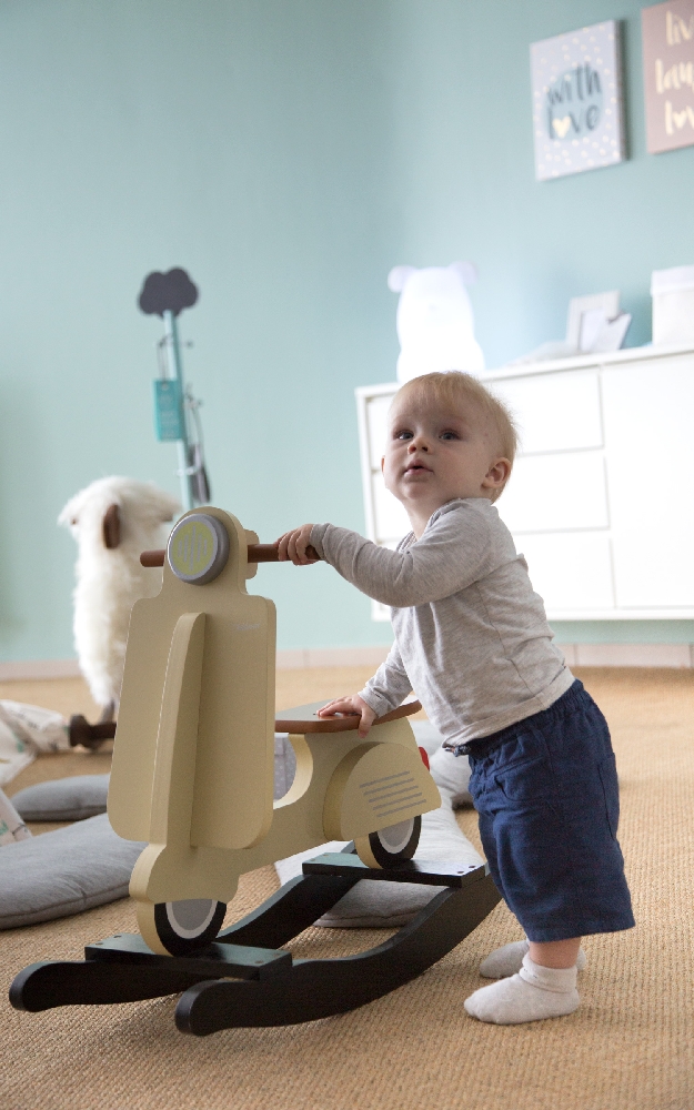 Childhome Bujak na biegunach skuter Vintage Cream - obrazek 5
