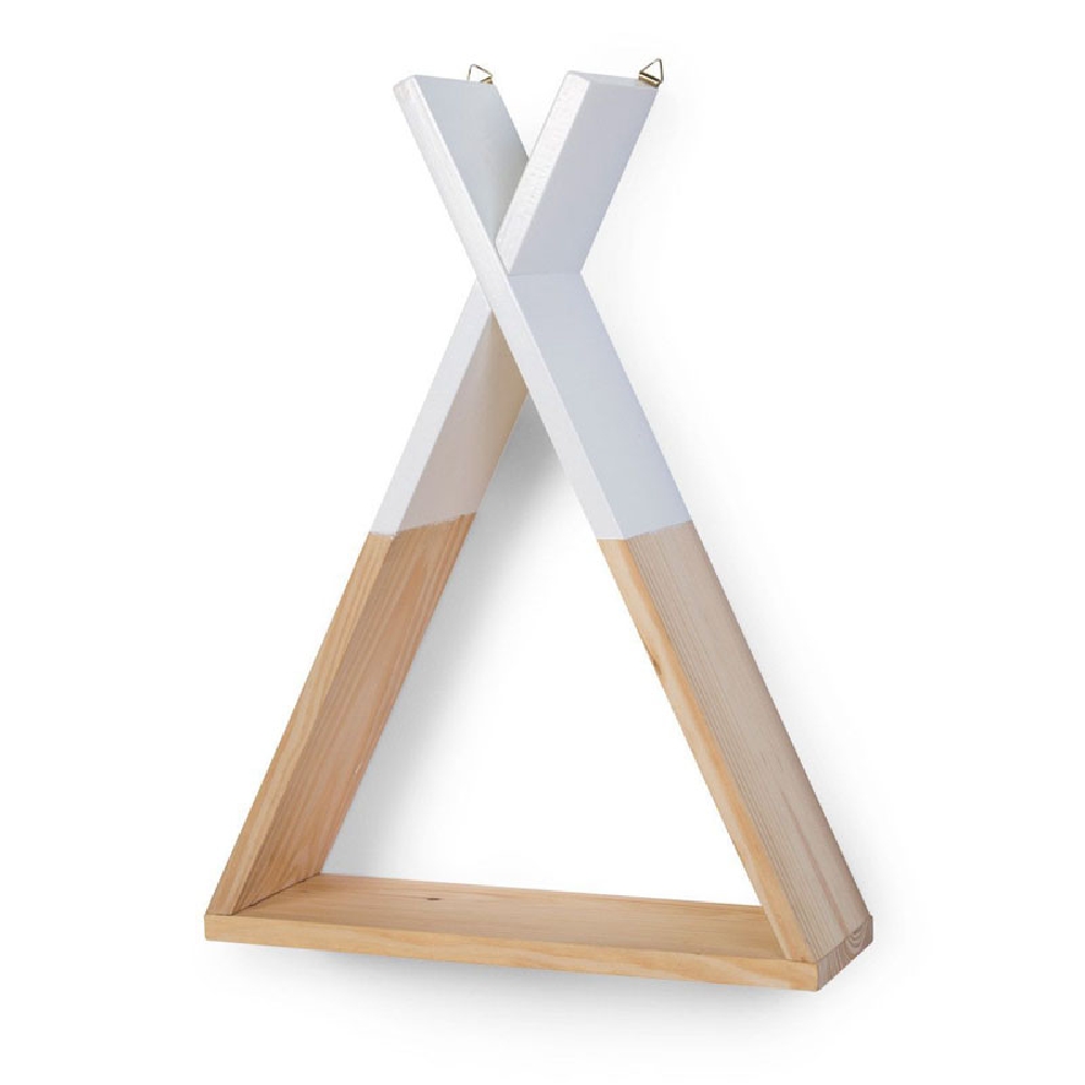 Childhome Półka drewniana Tipi Natural White - obrazek 3