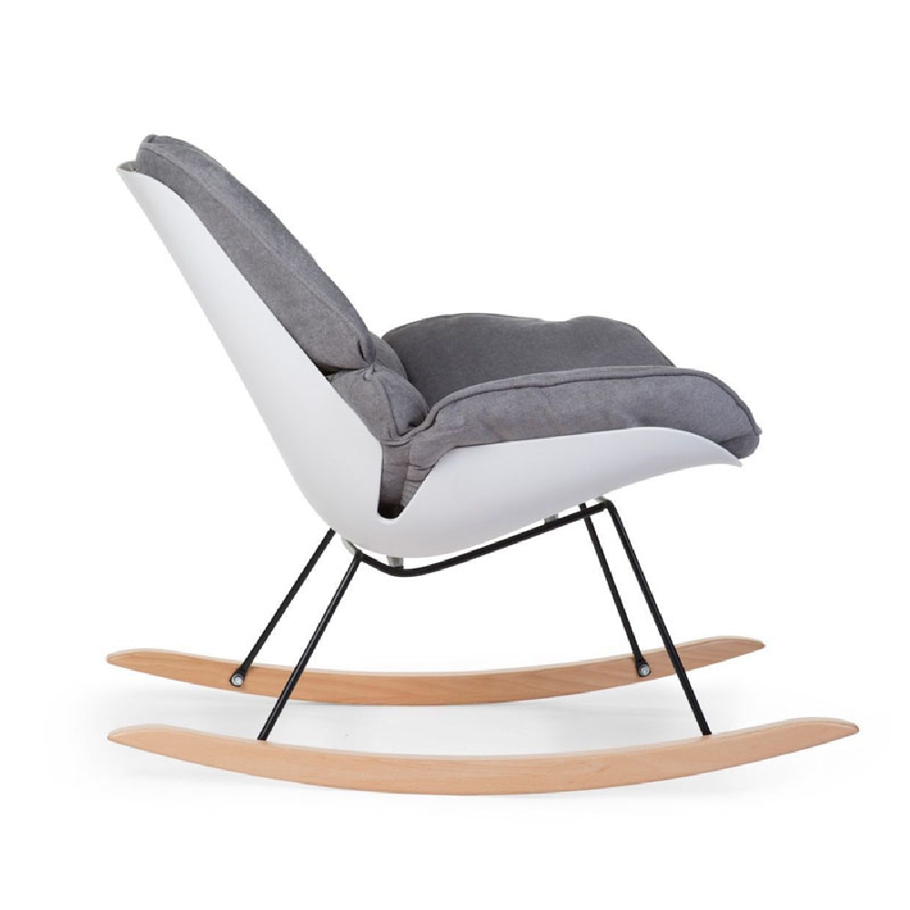Childhome Fotel bujany Lounge White/Grey - obrazek 3
