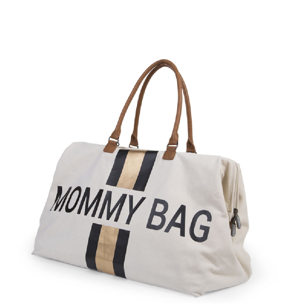 Childhome Torba Mommy Bag Paski Czarno-Złote - obrazek 5