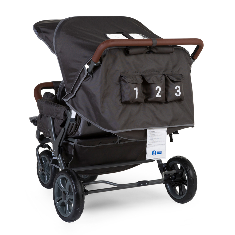 Childhome Wózek trzyosobowy Triplet NEW - obrazek 5