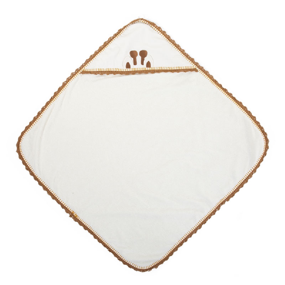 Childhome Ręcznik z kapturkiem + myjka Jersey Crochet - obrazek 3