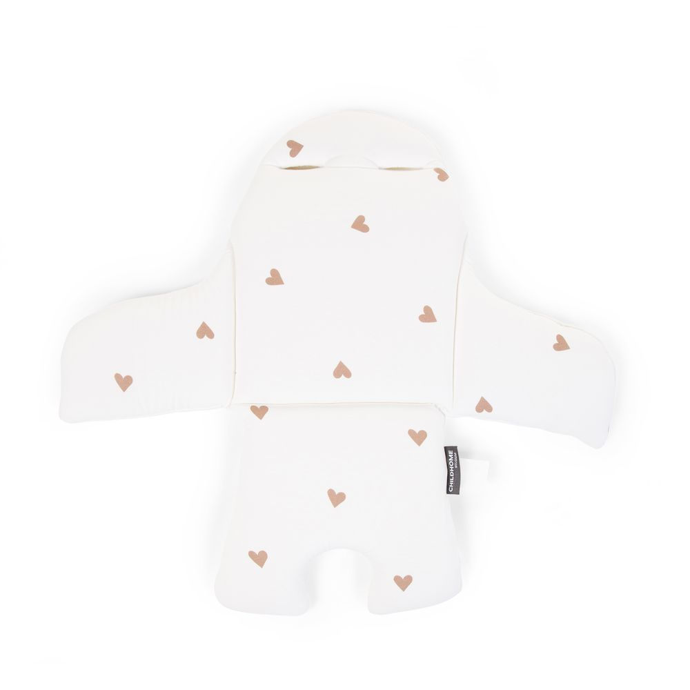 Childhome Dwustronny ochraniacz do krzesełka Evolu 2 Jersey Hearts - obrazek 4