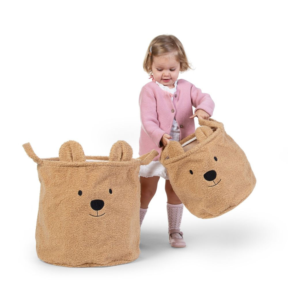 Childhome Pluszowy pojemnik na zabawki 30 x 30 x 30 cm Teddy Bear - obrazek 6