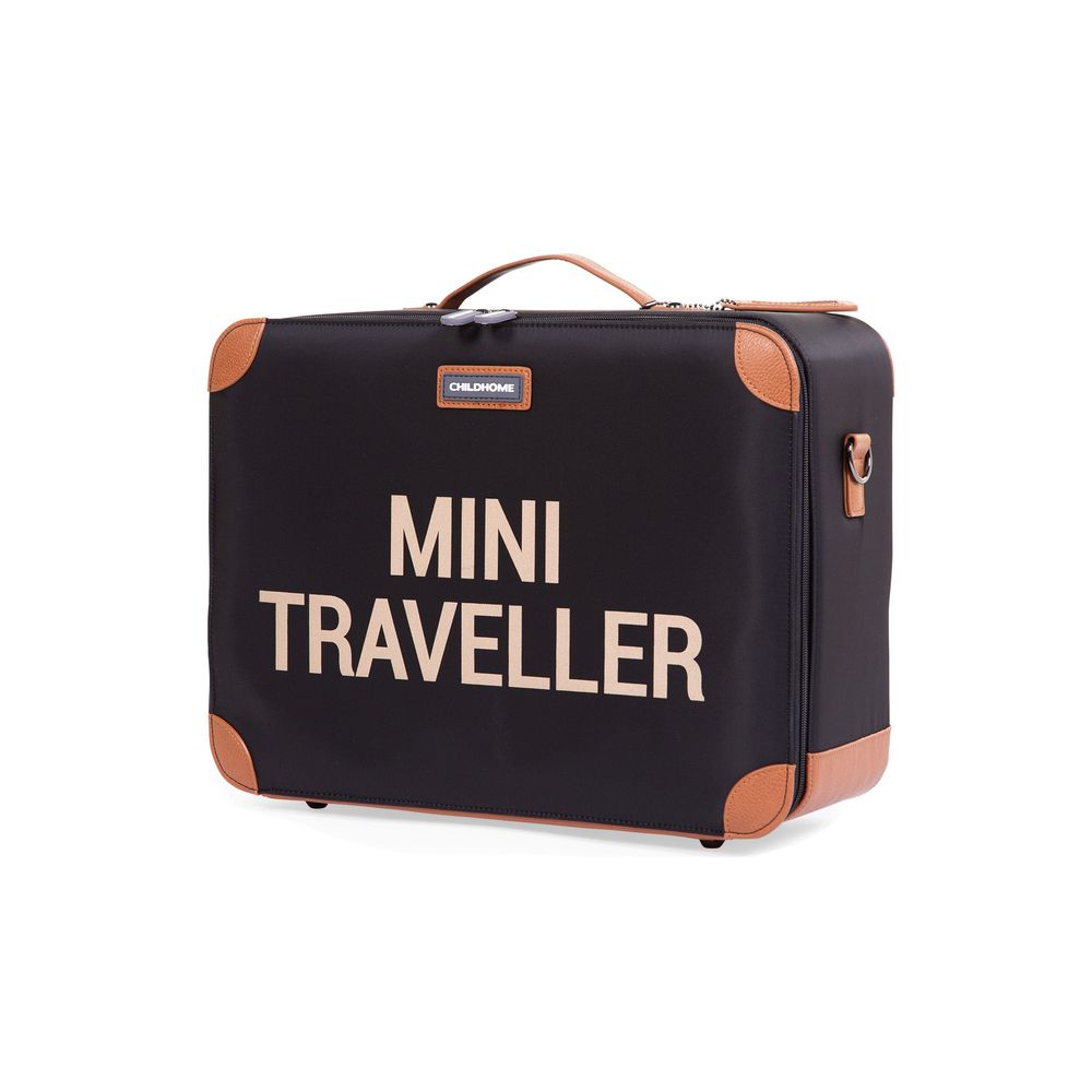 Childhome Walizka dziecięca Mini Traveller Czarno-Złota - obrazek 4
