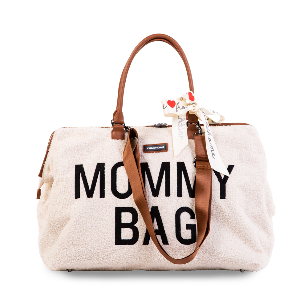 Childhome Torba Mommy Bag Teddy Bear White - obrazek 3