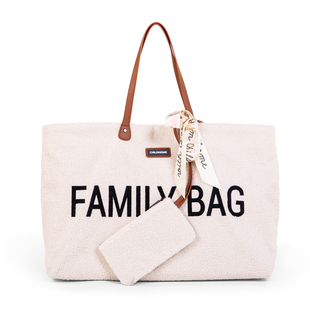 Childhome Torba Family Bag Teddy Bear White - obrazek 3
