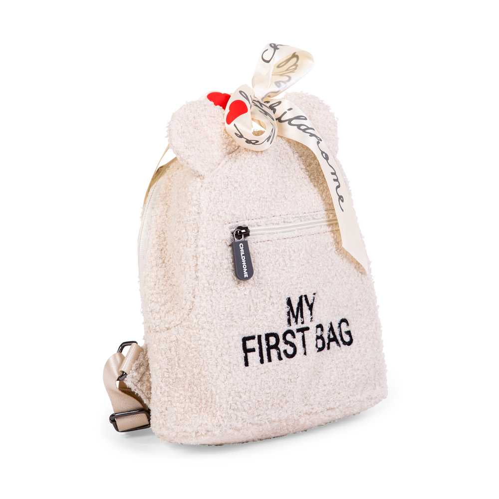 Childhome Plecak dziecięcy My First Bag Teddy Bear White - obrazek 3