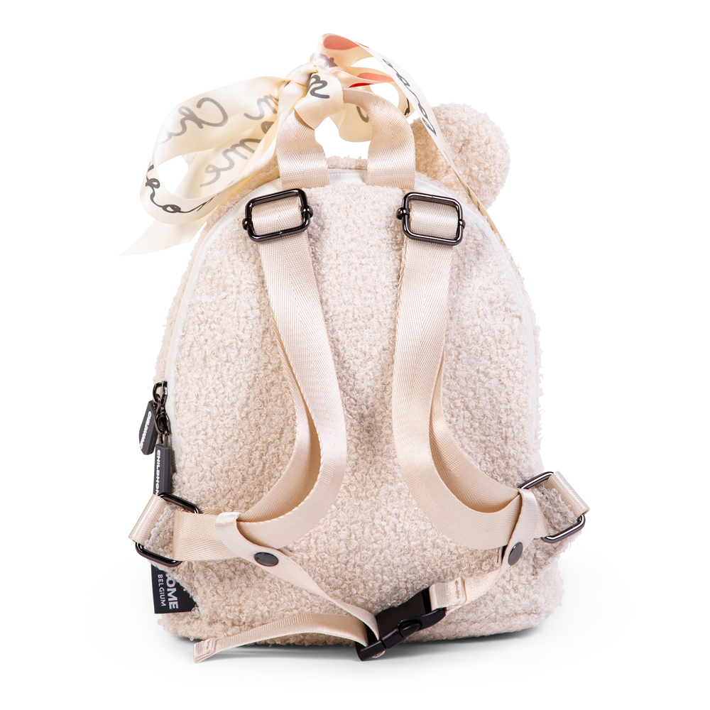 Childhome Plecak dziecięcy My First Bag Teddy Bear White - obrazek 4