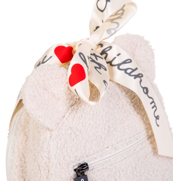 Childhome Plecak dziecięcy My First Bag Teddy Bear White - obrazek 6