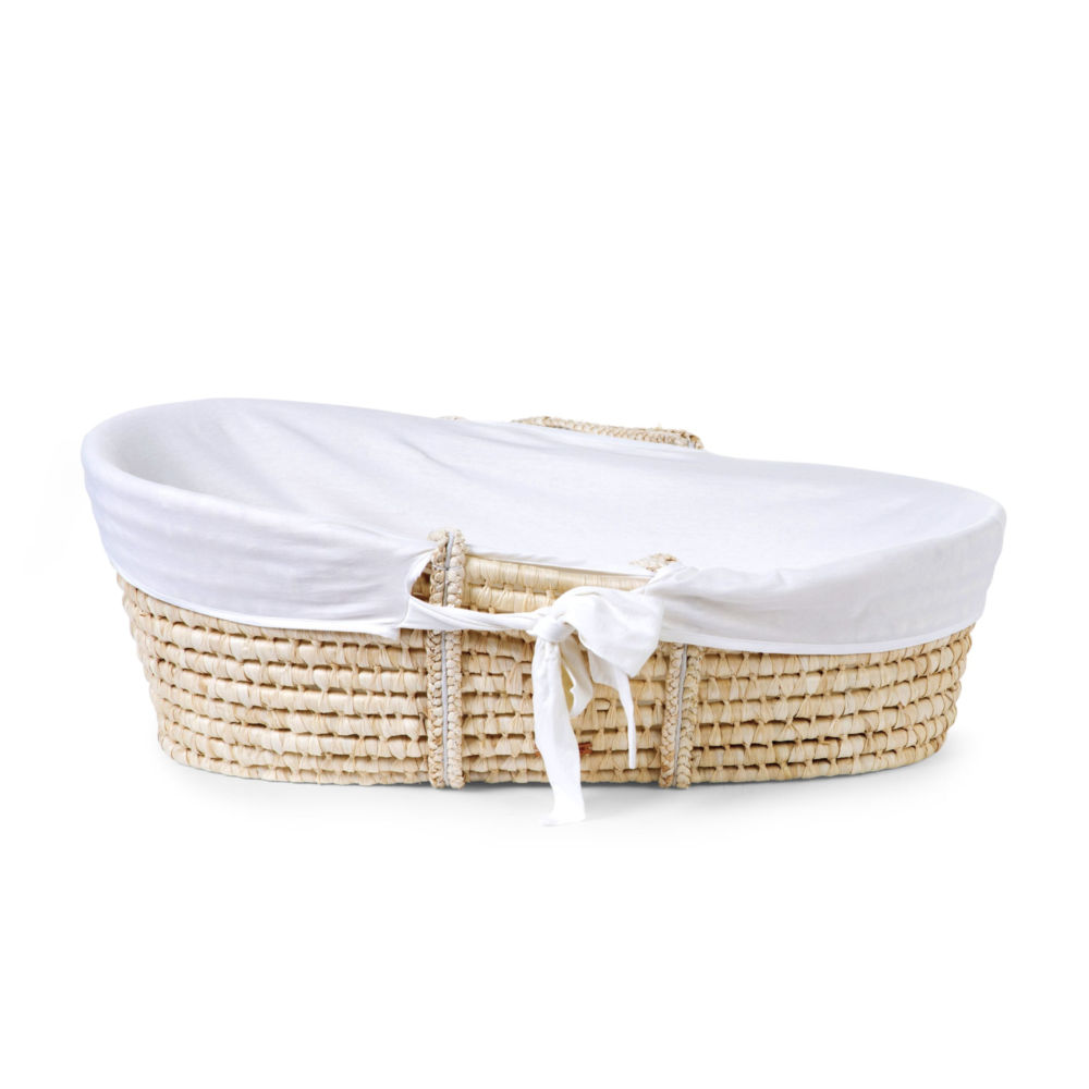 Childhome Kosz Mojżesza Basic z materacykiem + Pokrowiec Jersey Off White