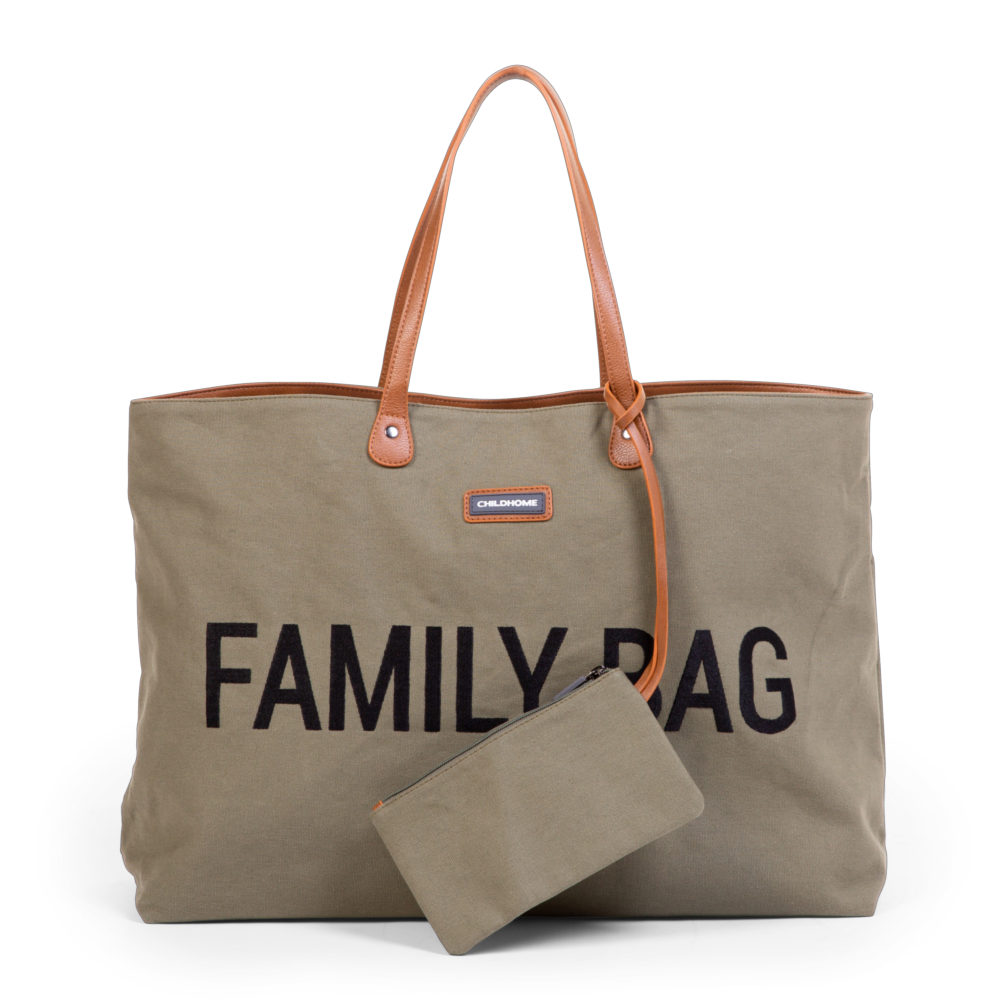 Childhome Torba Family bag Kanwas Khaki - obrazek 3