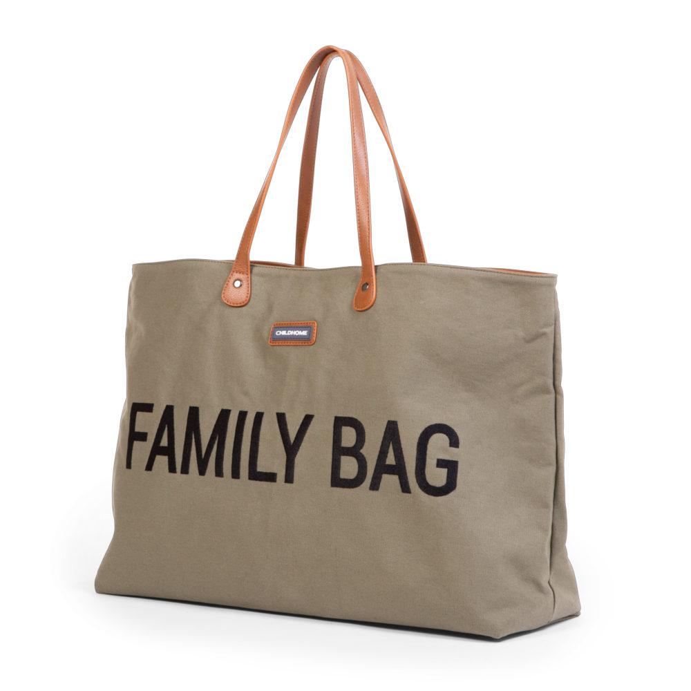 Childhome Torba Family bag Kanwas Khaki - obrazek 5