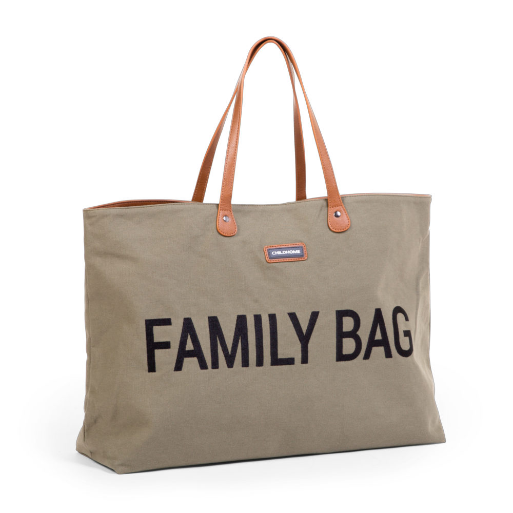 Childhome Torba Family bag Kanwas Khaki - obrazek 6
