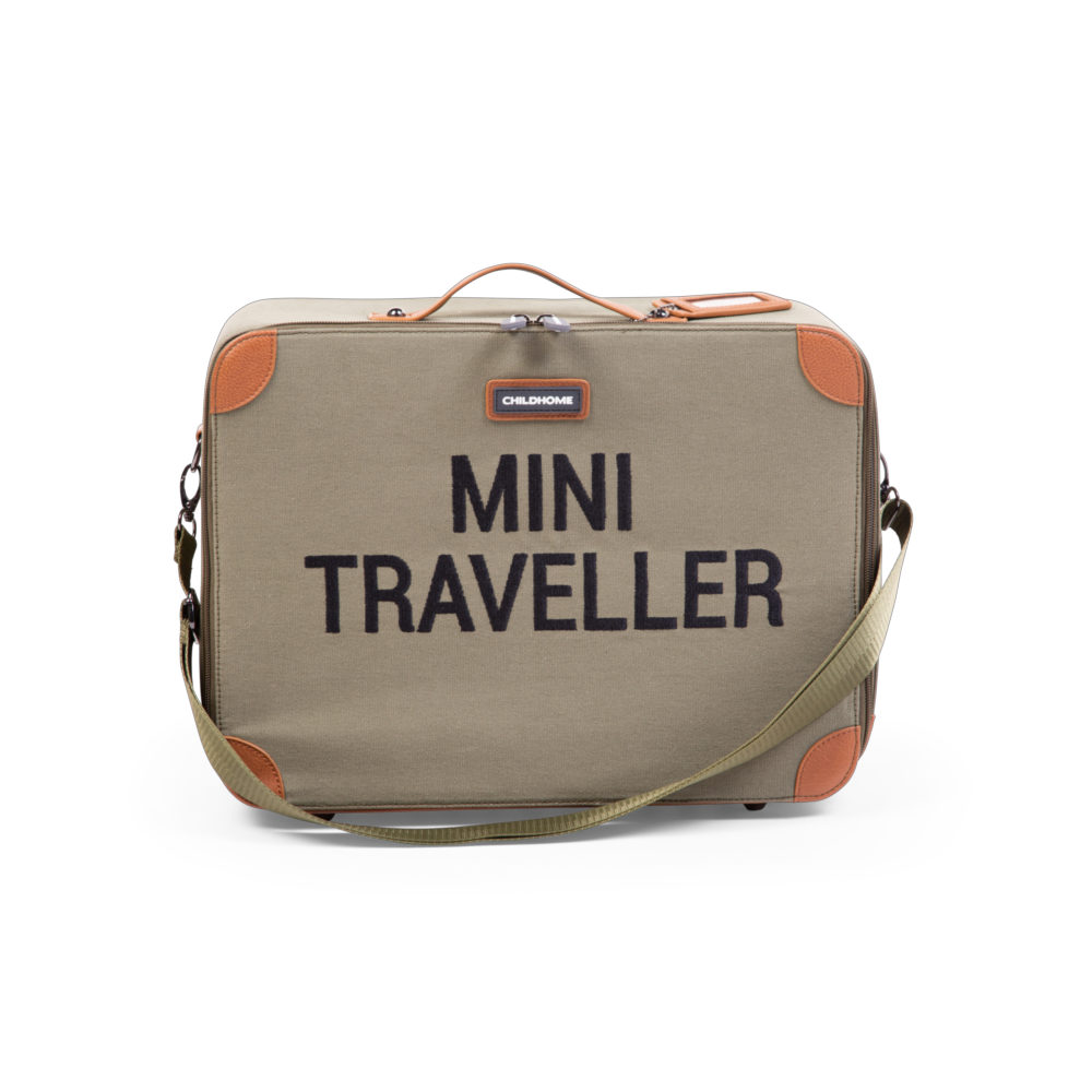 Childhome Walizka dziecięca Mini Traveller Kanwas Khaki - obrazek 6
