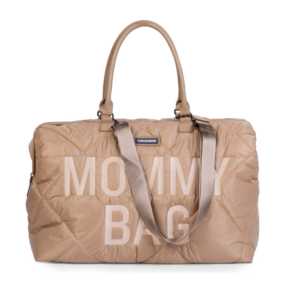 Childhome Torba Mommy Bag Pikowana Beżowa - obrazek 3