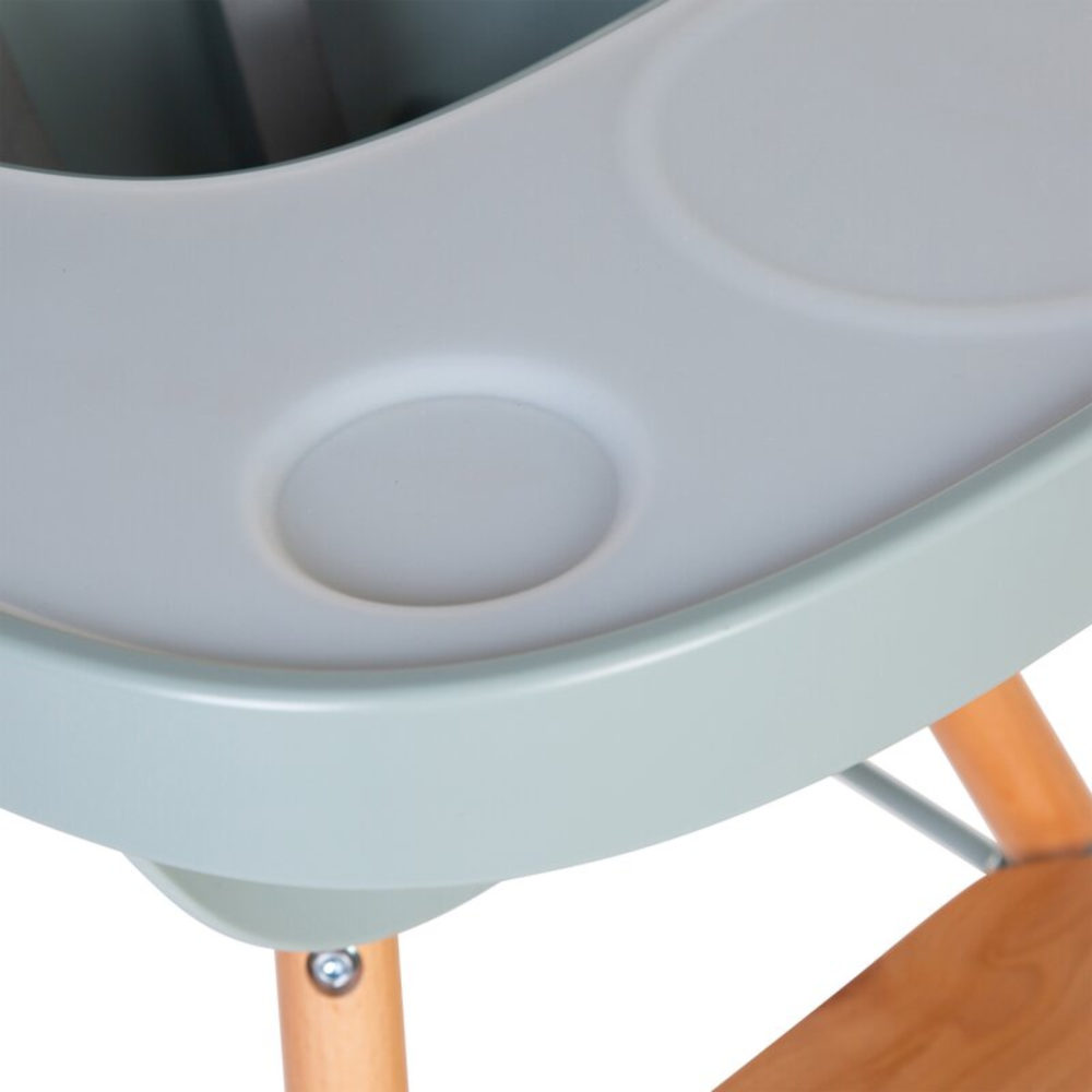 Childhome Tacka ABS do krzesełka Evolu 2 + mata silikonowa Mint - obrazek 4