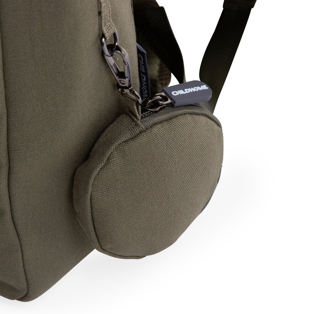 Childhome Tornister My School Bag Kanwas Khaki - obrazek 6