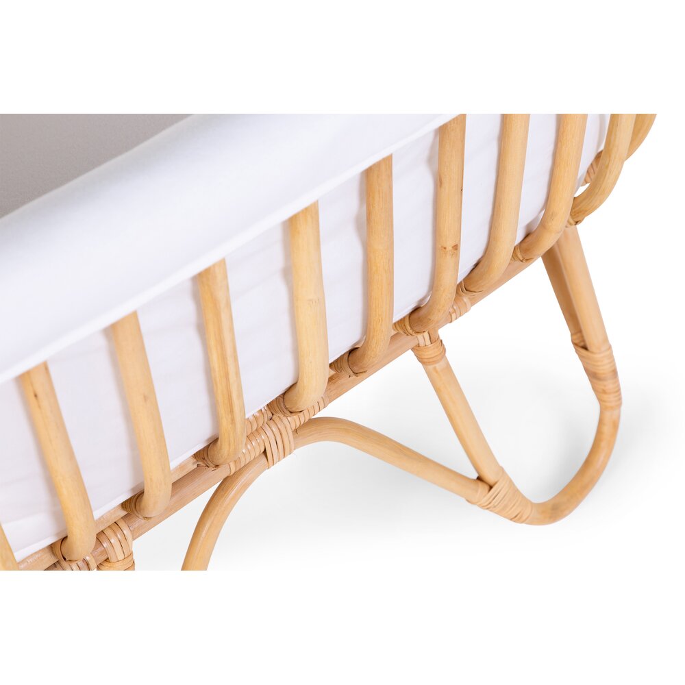 Childhome Łóżeczko Rattanowe 90x50cm Natural - obrazek 5