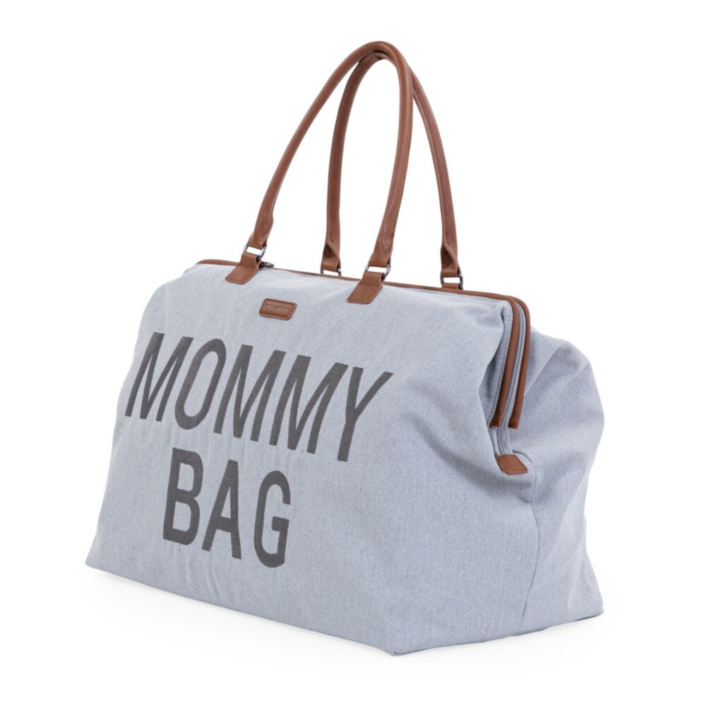 Childhome Torba Mommy bag Kanwas Szara - obrazek 3