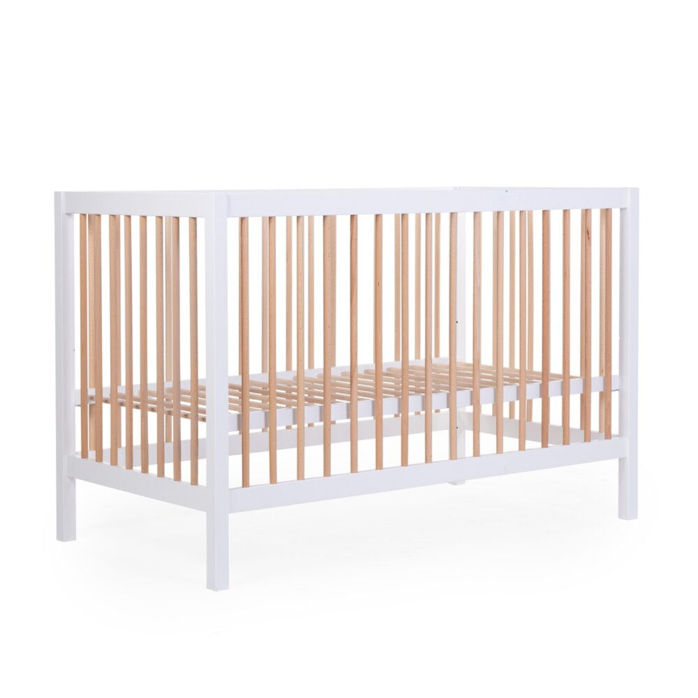 Childhome Łóżeczko dziecięce 120 x 60 cm White/Natural - obrazek 3