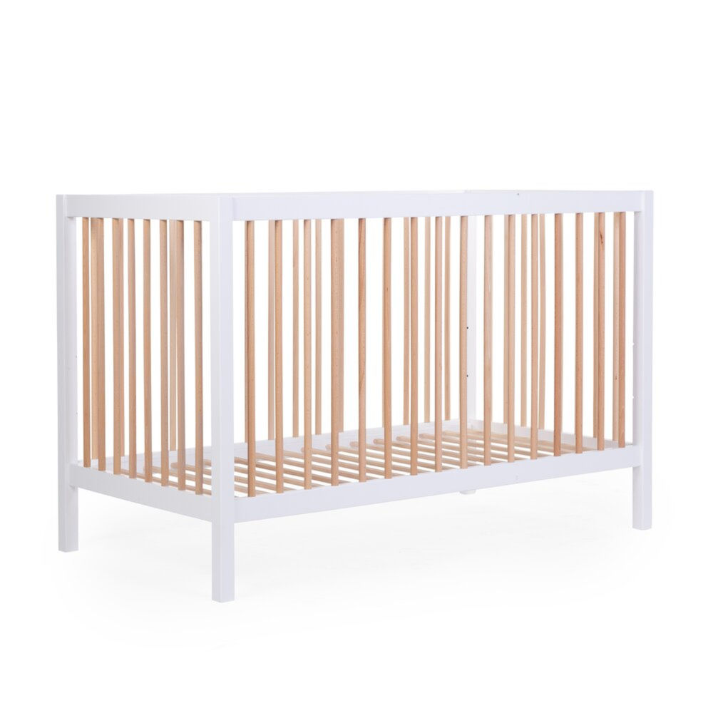 Childhome Łóżeczko dziecięce 120 x 60 cm White/Natural - obrazek 4