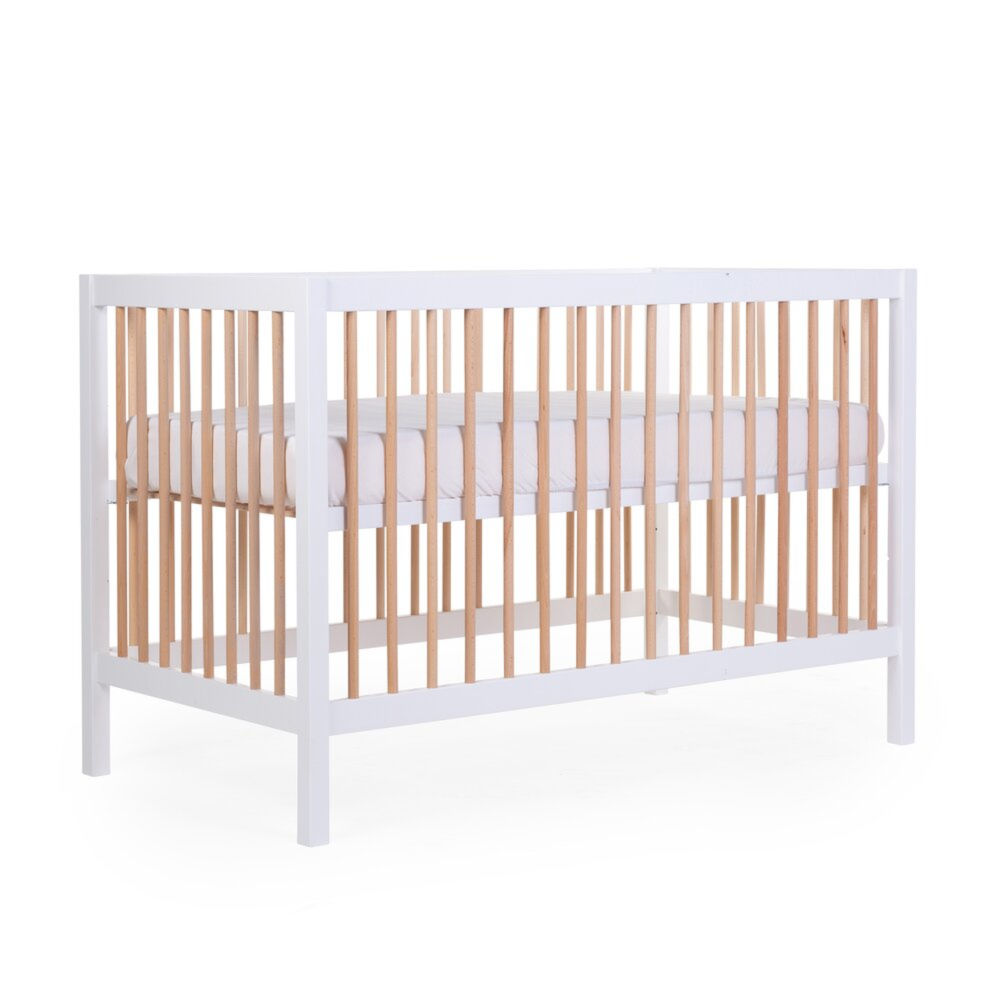 Childhome Łóżeczko dziecięce 120 x 60 cm White/Natural - obrazek 5