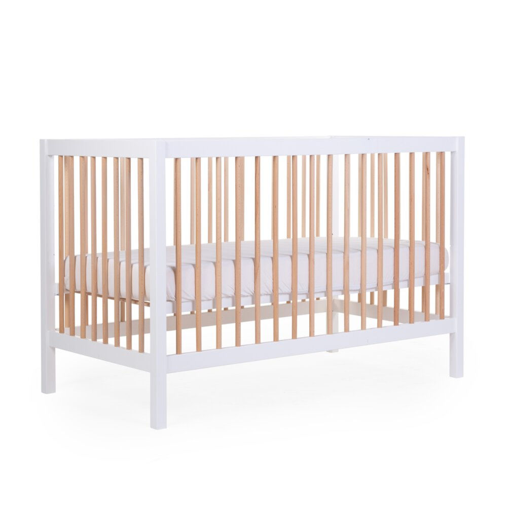 Childhome Łóżeczko dziecięce 120 x 60 cm White/Natural - obrazek 6