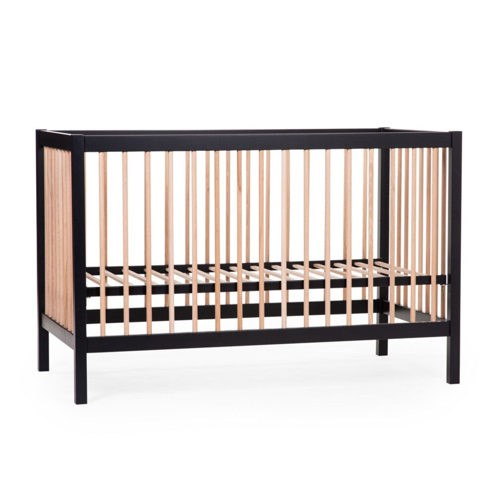 Childhome Łóżeczko dziecięce 120 x 60 cm Black/Natural - obrazek 3