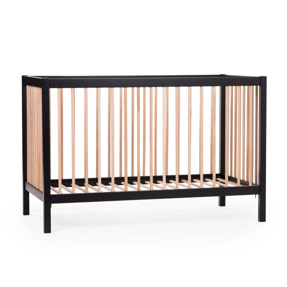 Childhome Łóżeczko dziecięce 120 x 60 cm Black/Natural - obrazek 4