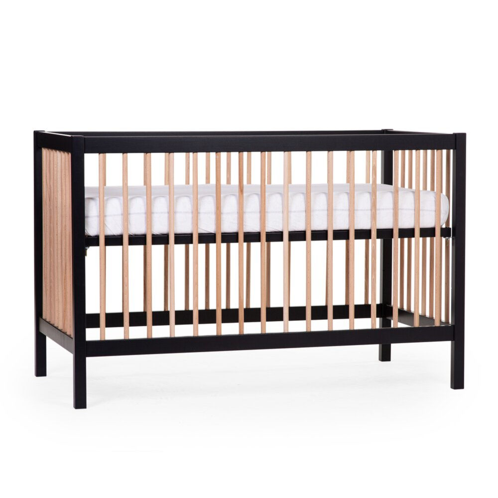 Childhome Łóżeczko dziecięce 120 x 60 cm Black/Natural - obrazek 5