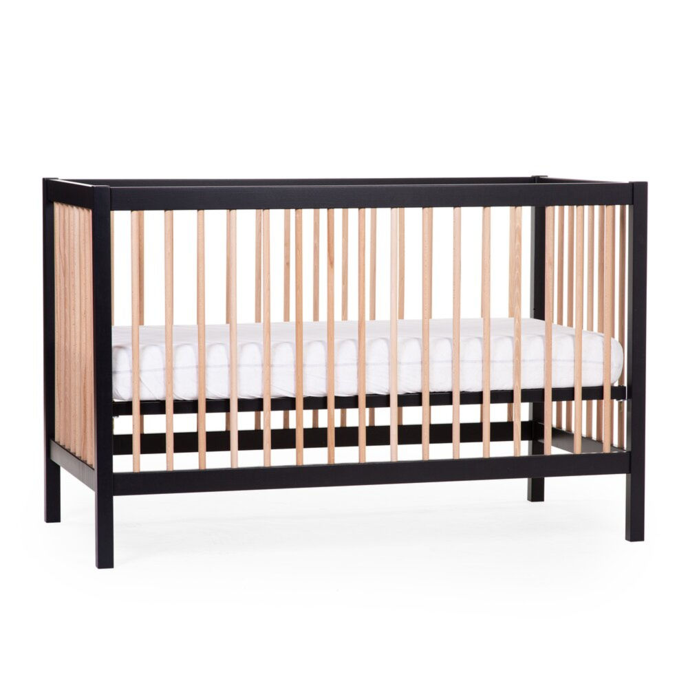 Childhome Łóżeczko dziecięce 120 x 60 cm Black/Natural - obrazek 6