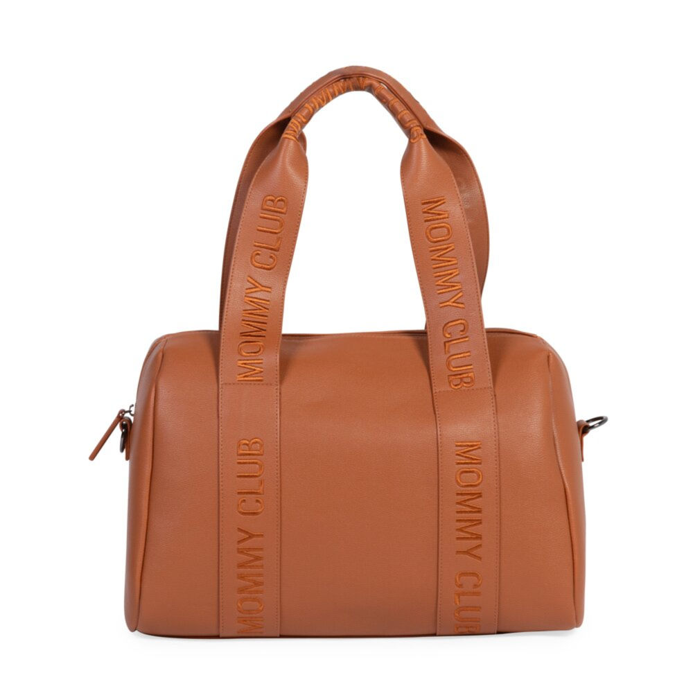 Childhome Torba do wózka Mommy Club Vegan Leather Brown - obrazek 3
