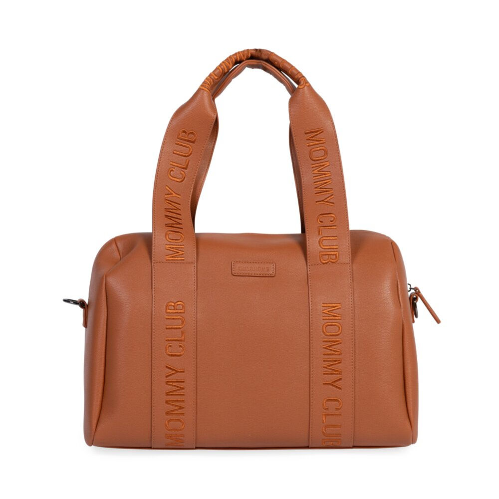 Childhome Torba do wózka Mommy Club Vegan Leather Brown - obrazek 4