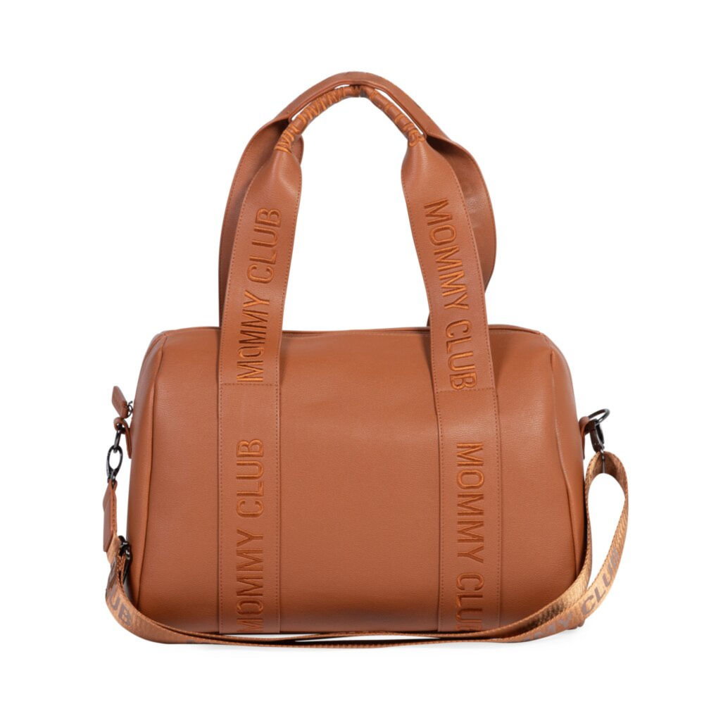 Childhome Torba do wózka Mommy Club Vegan Leather Brown - obrazek 5