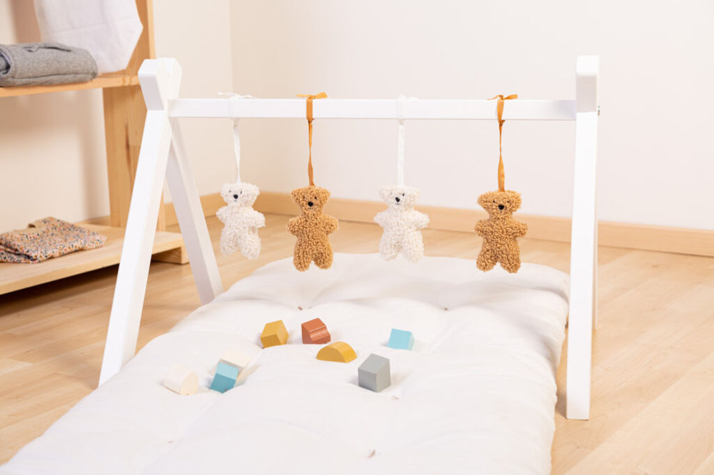 Childhome Rama na zabawki Tipi Play Baby Gym White - obrazek 6
