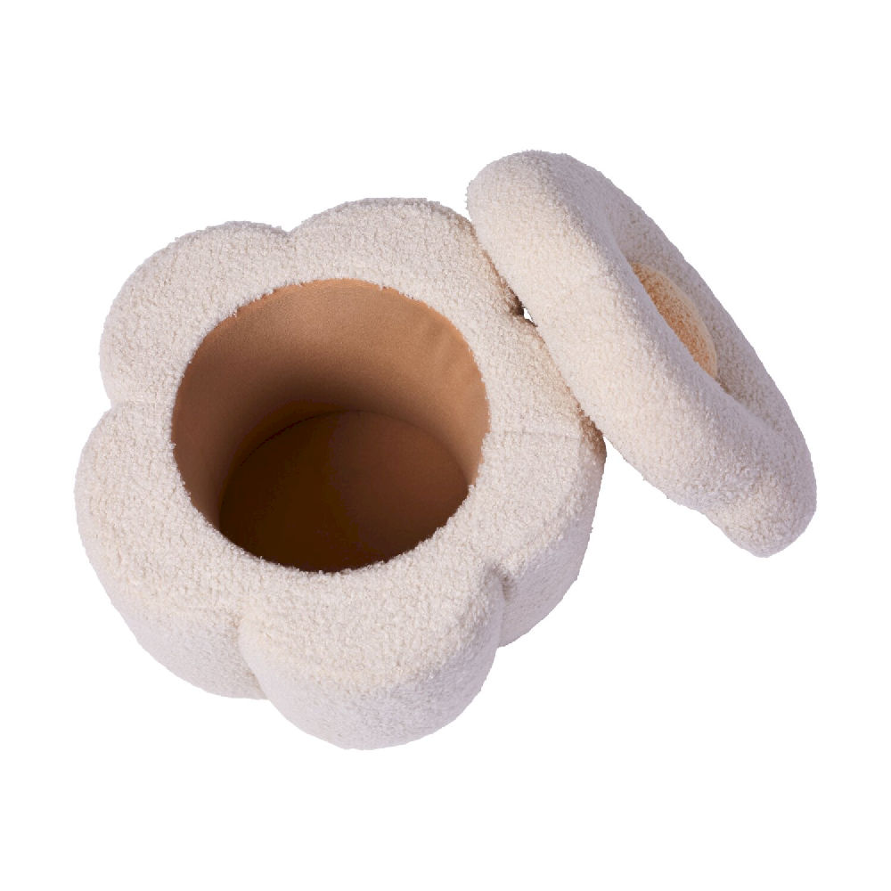 Childhome Pufa z pojemnikiem na zabawki Flower - obrazek 6