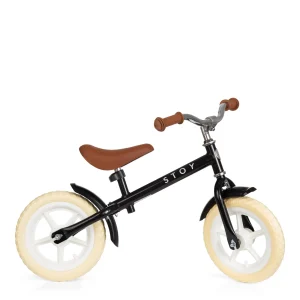 Stylowy rowerek biegowy w kolorze czarnym 12"  FIRST GO 3-4 lata - BLACK