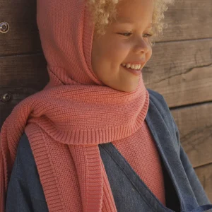 Bezszwowa, różowa kominiarka na narty/ balaclava Eddy merino 100% od Hvid dla dzieci 1-5 lat/ Bubblegum