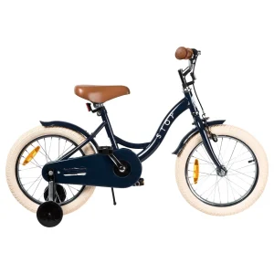 16- calowy rower Vintage dla dzieci w wieku 4-7 lat, granatowy - NAVY BLUE