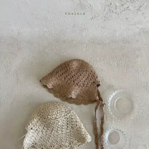 Kapelusz Rattanowy ( bucket hat) - ciemny beż / 3-8 lat