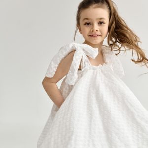 Sukienka Lilly z haftowanej bawełny