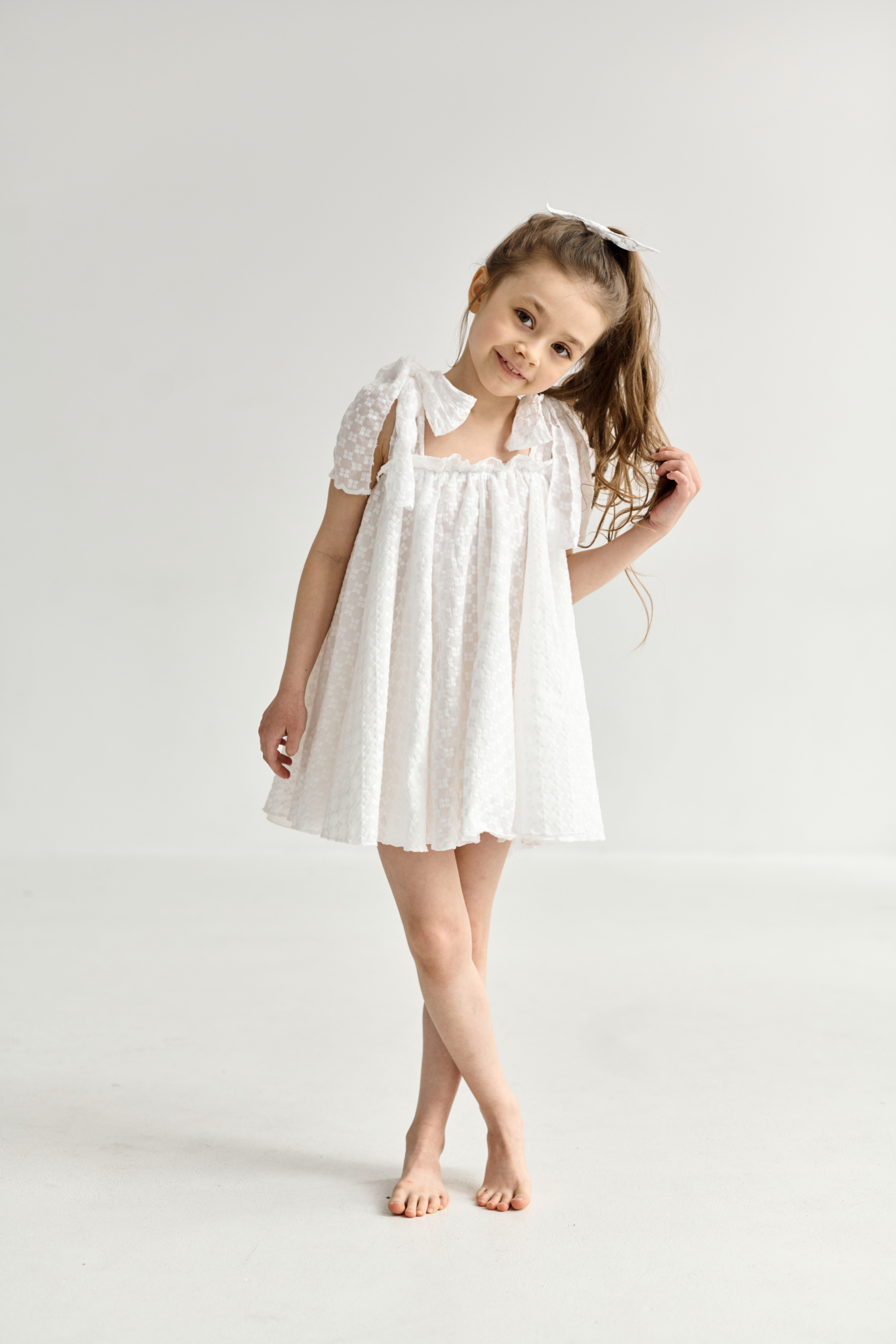 Sukienka Lilly z haftowanej bawełny - obrazek 2