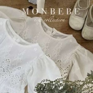 Biały rampers Charlotte z haftem (12-24 mies.)