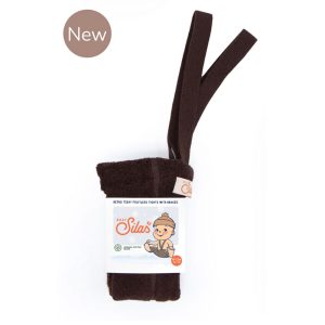 Ocieplane legginsy z szelkami TEDDY - Chocolate marki Silly Silas