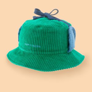 KAPELUSZ SZTRUKSOWY - JUNGLE GREEN + BLUEBIRD
