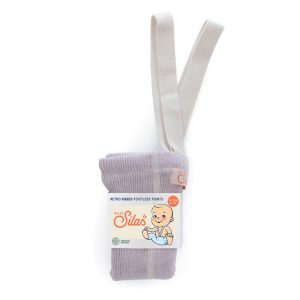 Legginsy dziecięce na szelkach w stylu retro - Creamy Lavender