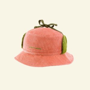 KAPELUSZ SZTRUKSOWY - PINK BLUSH + MOSS od Happymess
