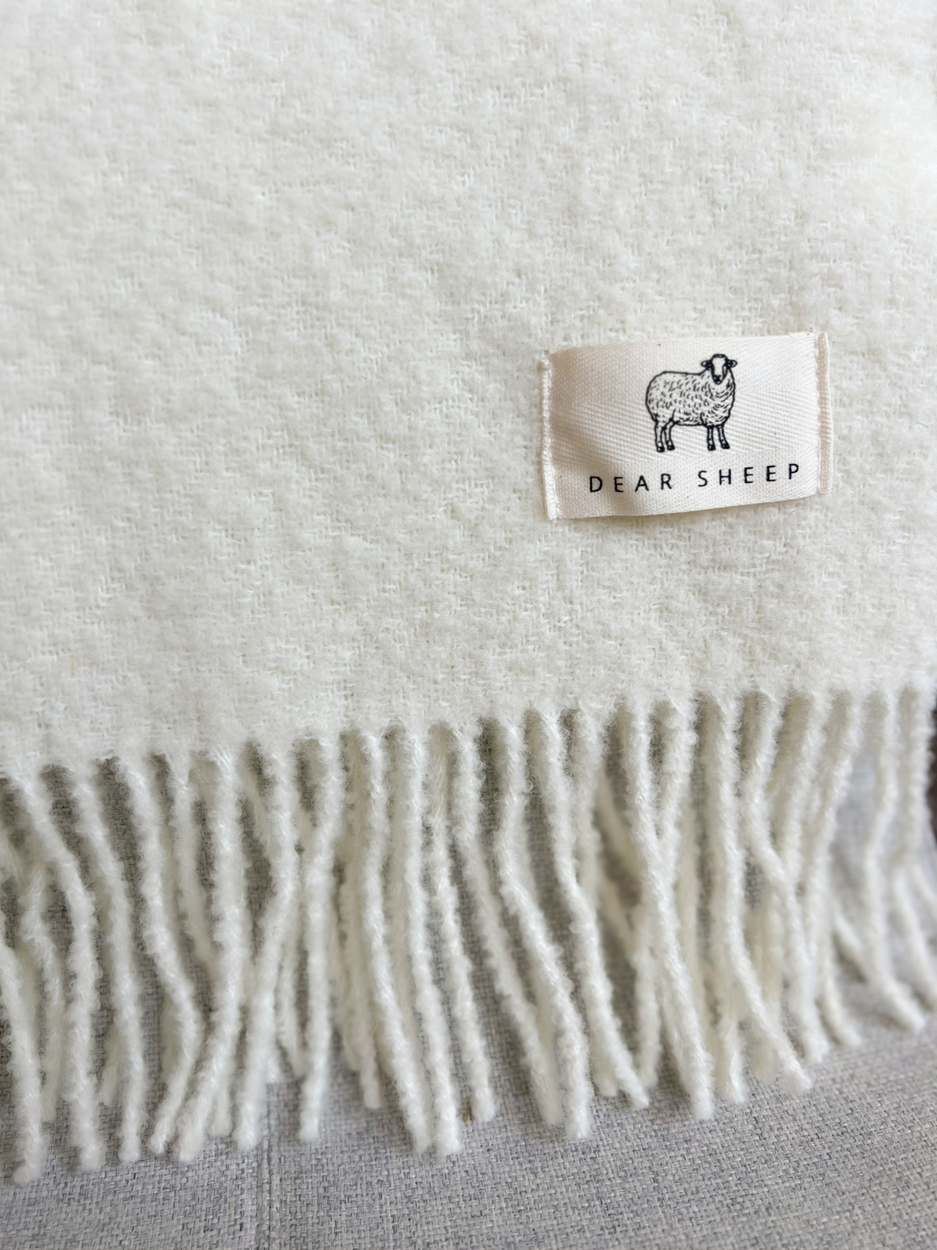 Duży, wełniany szal damski/ merino- różne kolory / Dear Sheep - obrazek 9